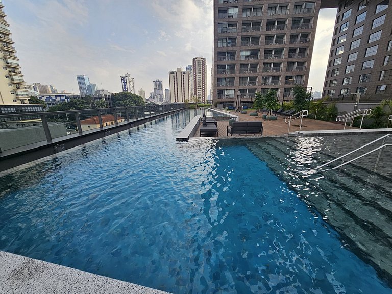 Studio novo e moderno em um edifício exclusivo