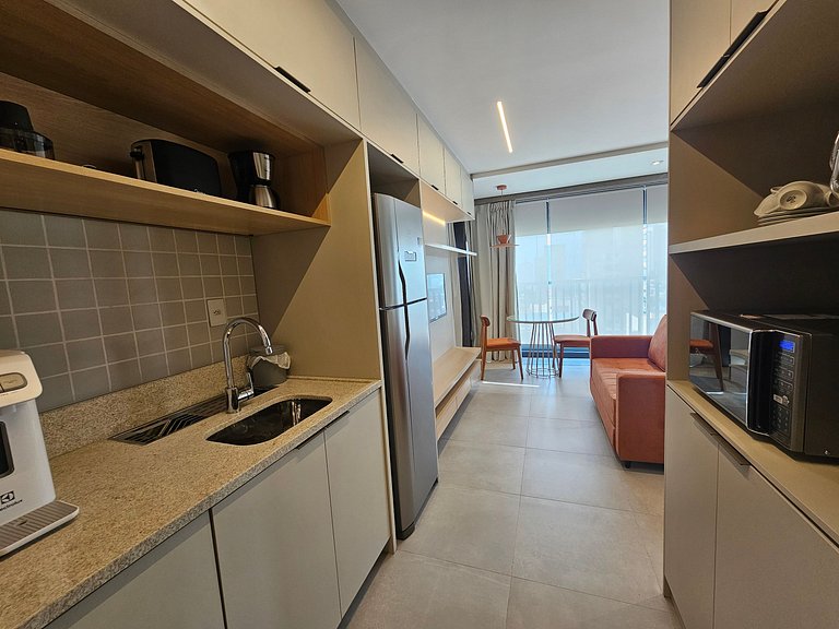 Studio próximo H. São Luís, Shopping Anália Franco