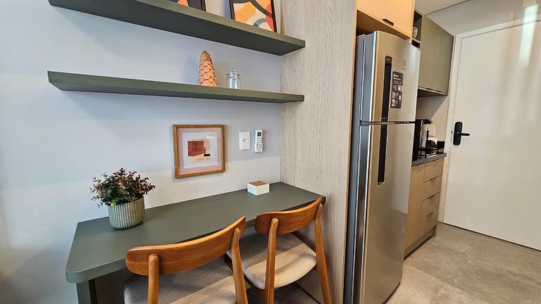 Studio novo e moderno em um edifício exclusivo