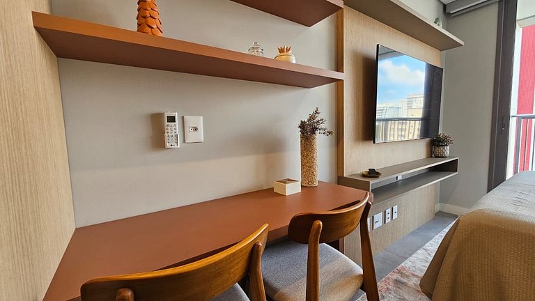 Studio novo e moderno em um edifício exclusivo