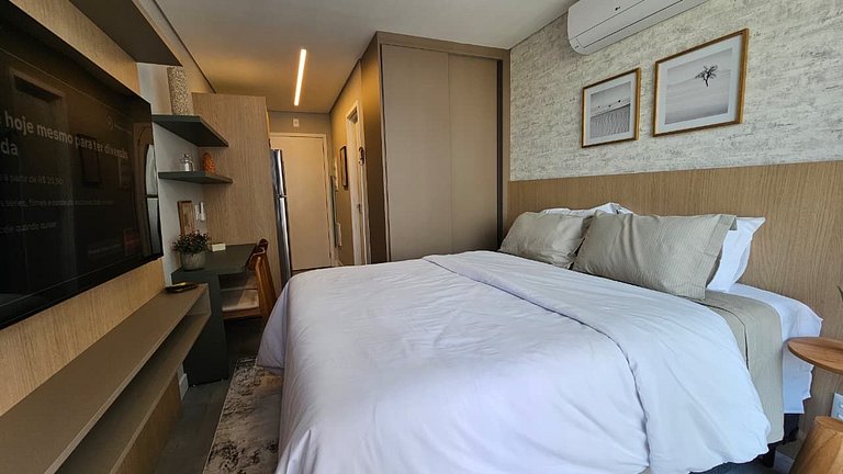Studio novo e moderno em um edifício exclusivo