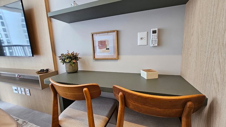 Studio novo e moderno em um edifício exclusivo