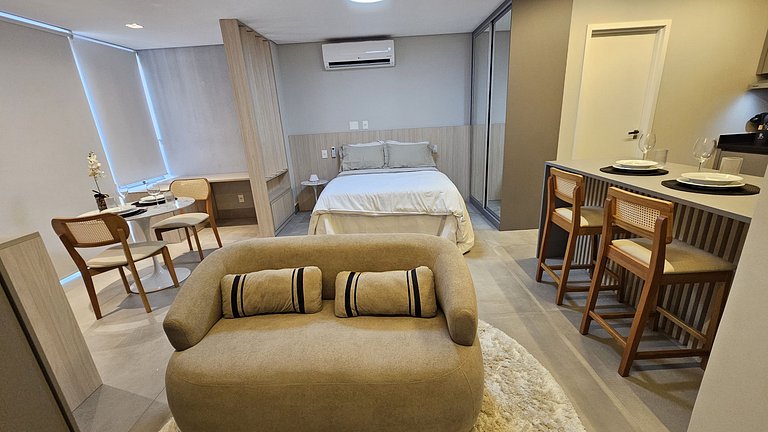 Studio com garagem no Tatuapé